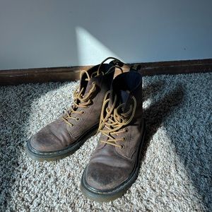 Brown doc martens